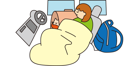 車中泊を中心にエコノミークラス症候群の発生