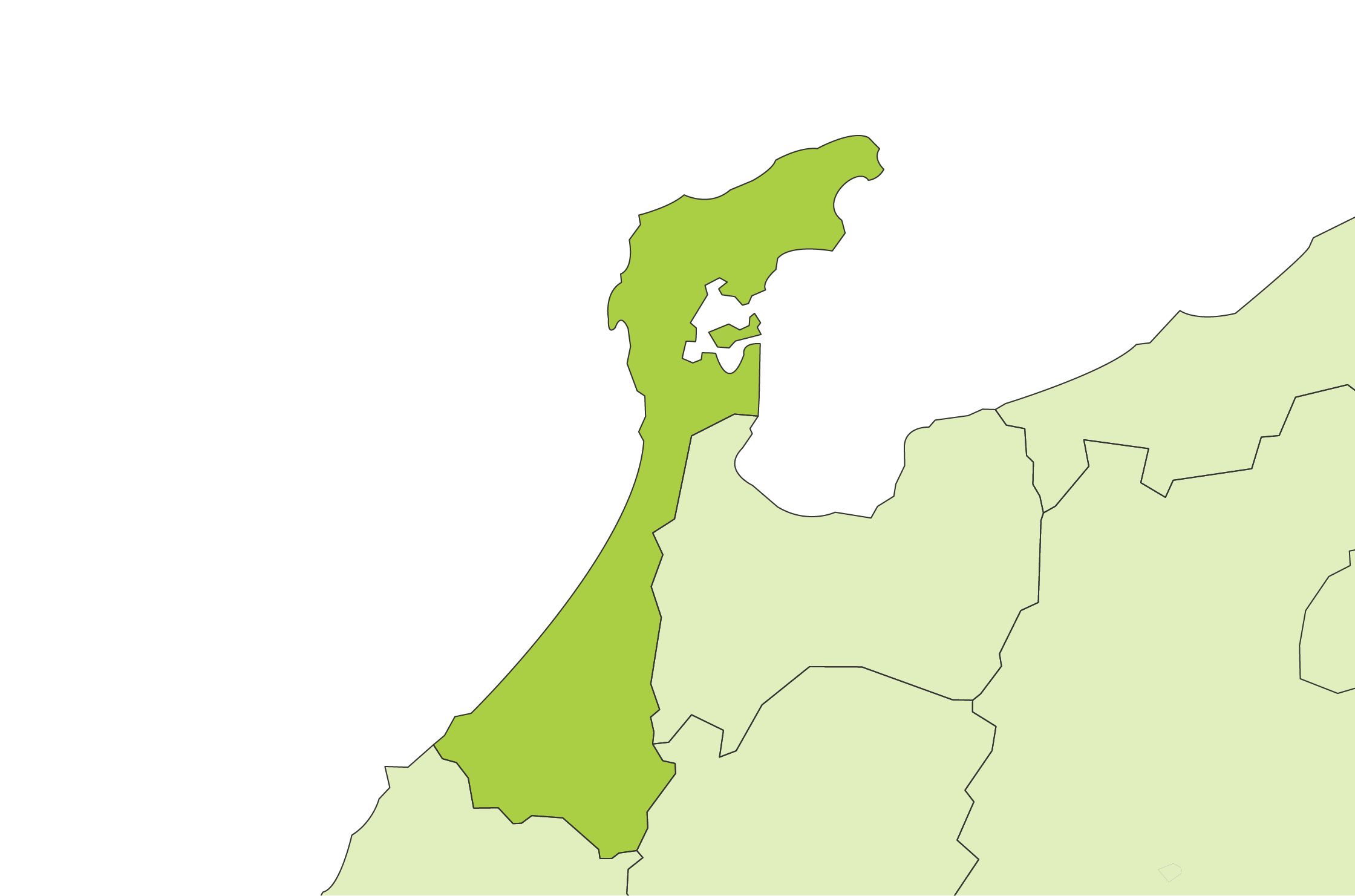 石川県・富山県・福井県・岐阜県